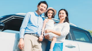 家族でドライブ