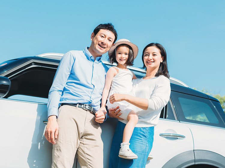 家族でドライブ